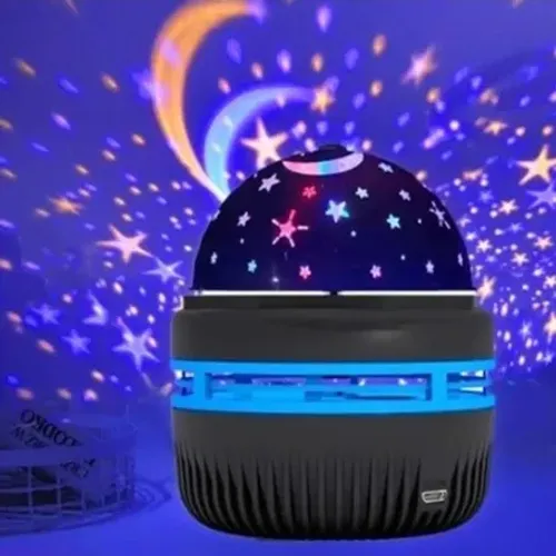 Mini Luminária Projetor Estrela Abajur Led 360º Lua Galaxy z1520
