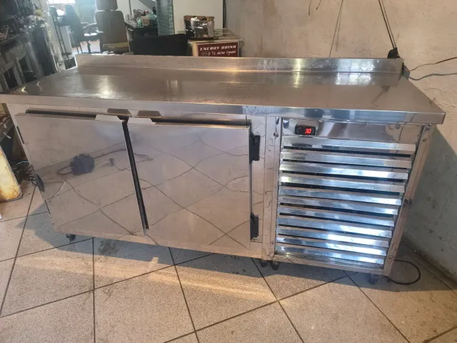 Balcão inox refrigerado 220v entrega grátis