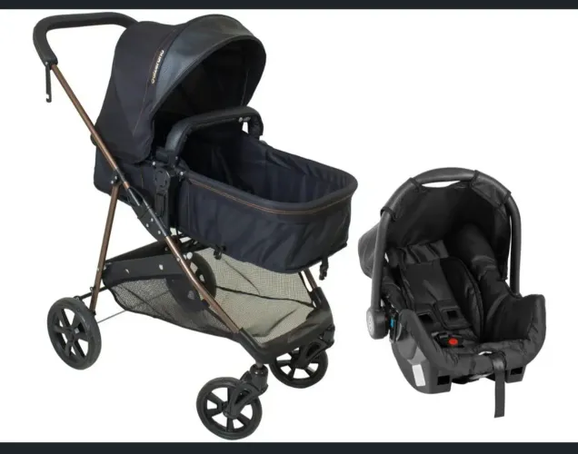 Carrinho Bebê Conforto Napoli Travel System Cobre Galzerano