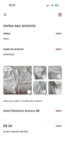 Short alfaiataria branco