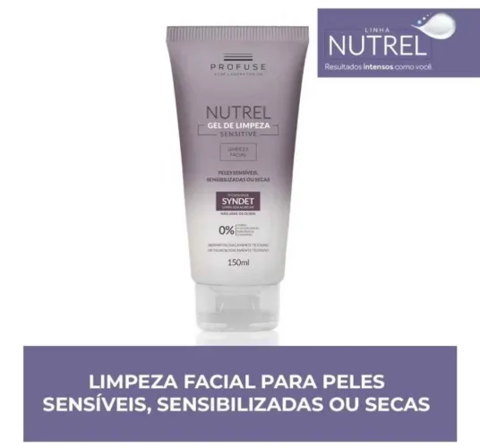 Nutrel Profuse Gel de Limpeza Facial Sensitive 150ml (Lacrado) 1 unidade
