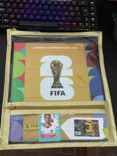 Capa protetora ALBUM COPA DO MUNDO IMPERMEÁVEL 