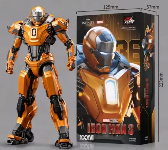 BONECO ARTICULADO FIGURE ACTION IRON MAN HOMEM DE FERRO MARVEL MARK 36 MKXXXVI -ZD TOYS 