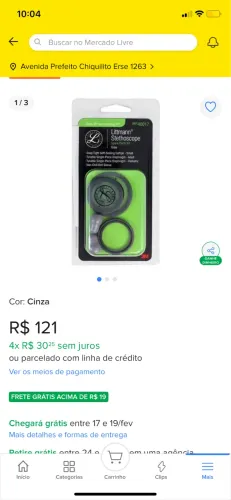 Kit Reparo Estetoscópio Littmann Classic Ill E Cardio.lv  Cinza
