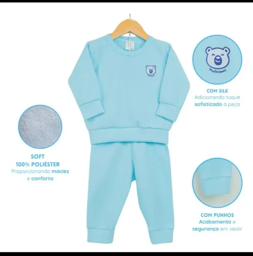 Conjunto de Inverno Azul Menino - Novo