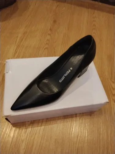 Sapato Scarpin Perlatto preto feminino 37