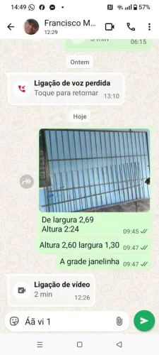 Vende-se portão de ferro