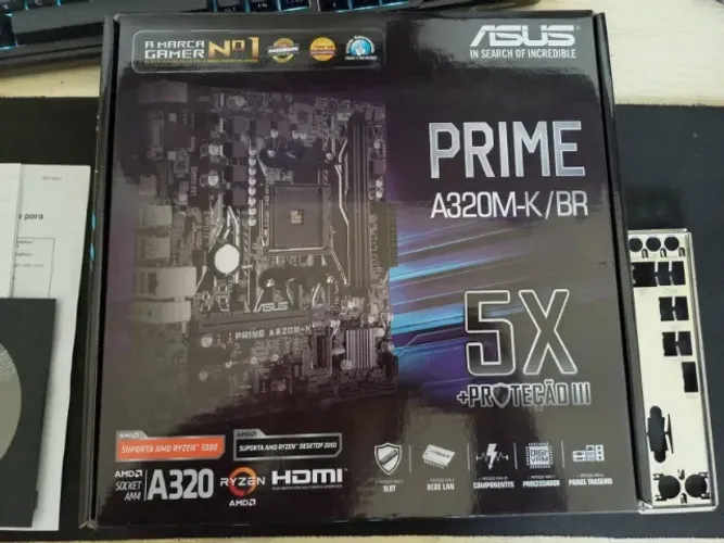 Placa-mãe A320M K-BR - Excelente estado