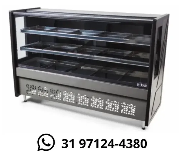 Balcão de Açougue Avícola Preto 1,75 metros