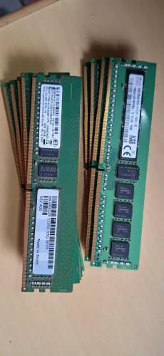 Lote 9x unidades Memória ddr4 8gb 2133p (para servidores)