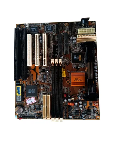 PLACA MÃE PENTIUM II BXPRO AT VGA 8MB SOM ON BOARD COMPLETA NOVA MB2