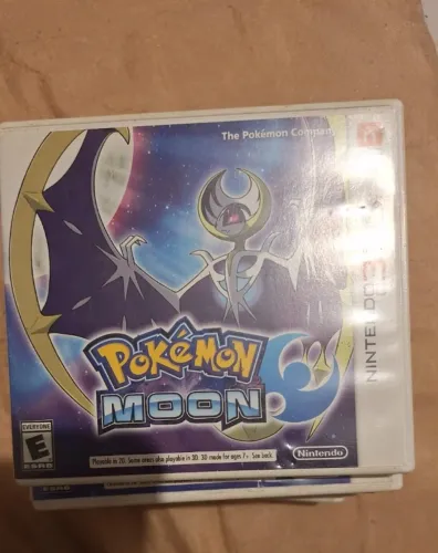 jogo pokemon moon nintendo 3ds original com capa