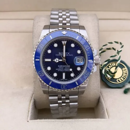 Relógio automático azul rolex submariner novo