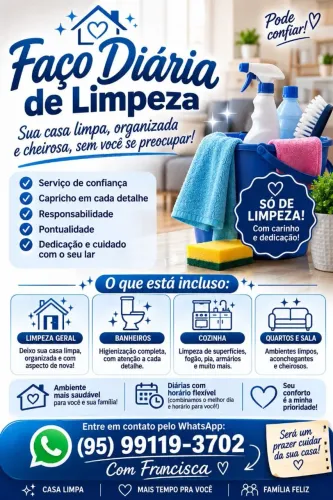 Diária/Faxina/Doméstica