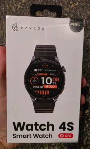 [LACRADO] Smartwatch Haylou Watch 4S com GPS, Preto