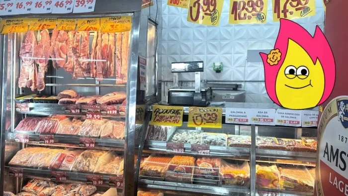 Balcão de Açougue Completo - 3,60 metros - Em Funcionamento.