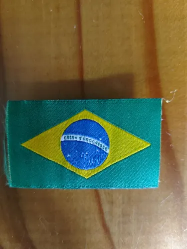 Bandeirinhas do Brasil tecido termocolante.