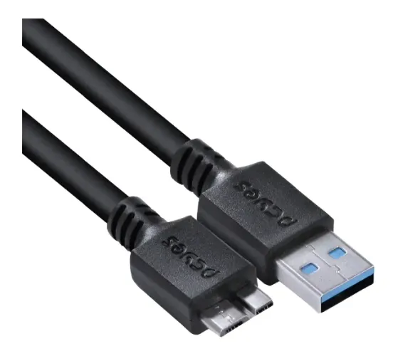 Cabo Para Hd Externo Usb 3.0 P/ Micro Usb B 3 Metros Pcyes Novo Loja Coimbra Computadores