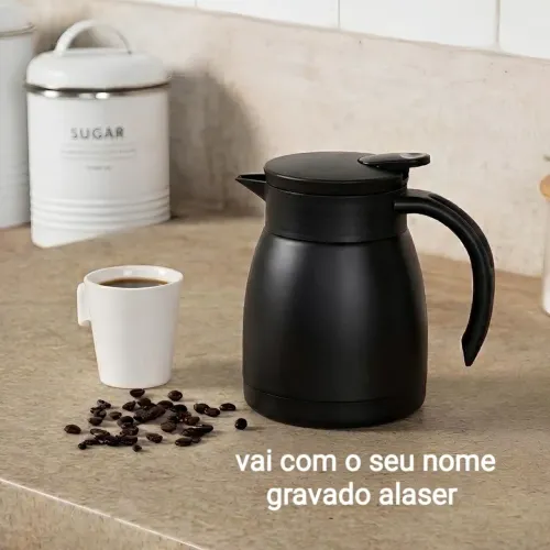 Garrafa termica 800ml café chá bebida gelada e quente