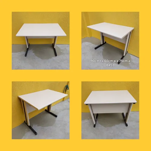 Mesa escritório 90x60cm bege