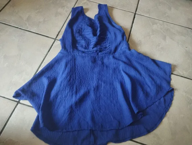 Blusa batinha azul 
