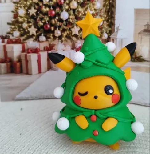 Pikachu Árvore de Natal em 3D