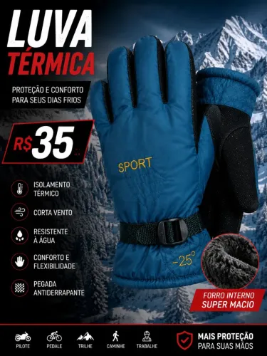 Luvas térmicas masculina e feminina ?
