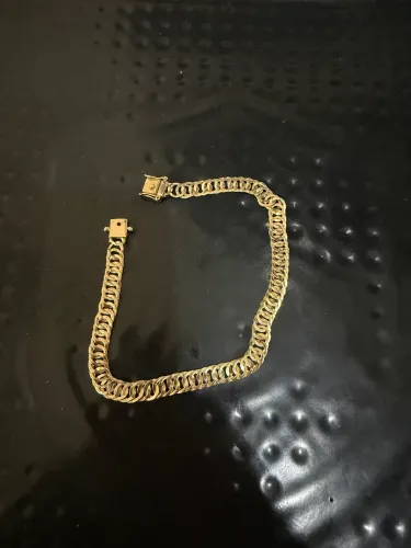 Pulseira ouro 18k maciça