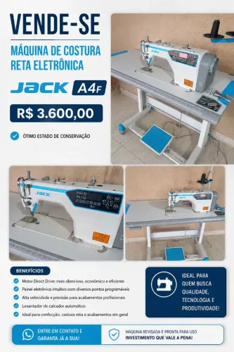 Máquina Reta Jack eletrônica