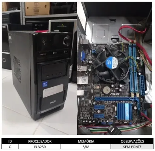 Computadores para uso ou retirada de peças 02/06
