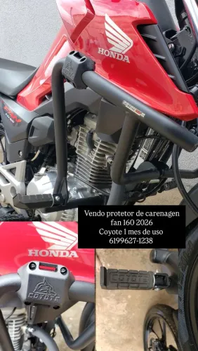 Vendo protetor de carenagen 1 mes de uso