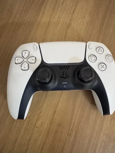 Controle PS5 DualSense Branco Sony Original   pouco uso