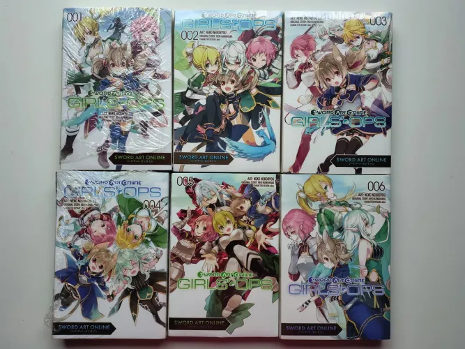 Sword Art Online - Girl's Operations - Lote Vol 1 ao 6 (Lacrado) em Inglês