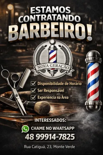 Contrata-se barbeiro