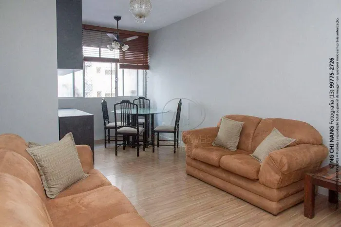 Apartamento mobiliado para alugar - Boqueirão - Santos/SP