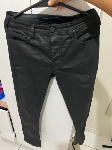Calça Couro legitimo calvin klein