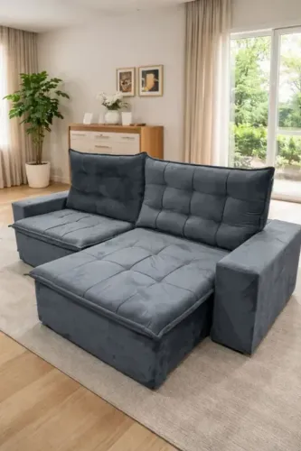Sofa com  pillow em estoque retratil e reclinavel 