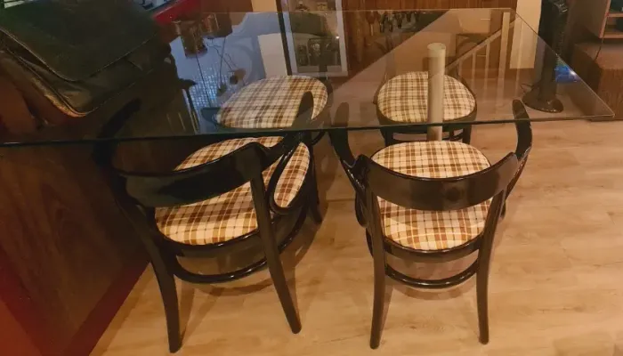 Tampo de vidro 8mm mesa de jantar / escritório