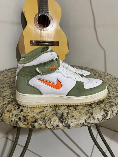 Tênis Nike Air Force 1 Mid QS Olive Green