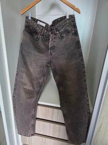 Calça jeans slim cropped destinada Zara - Tam 38/40