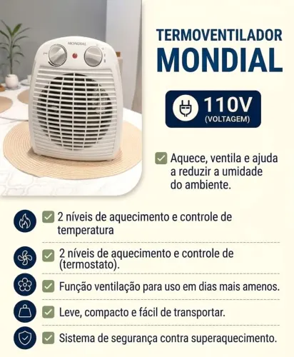 Aquecedor Mondial A-08 127v