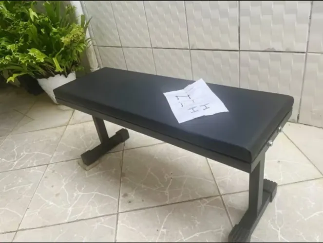Banco reto fixo musculação academia 