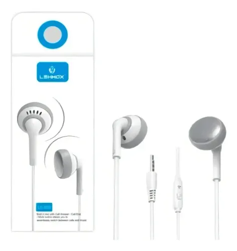 Fone de Ouvido Lehmox LE-830 com Microfone Branco