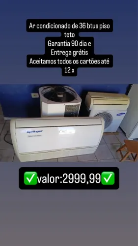 Ar condicionado piso teto/ garantia 90 dias / entrega grátis 