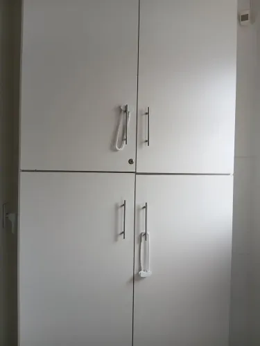 Armário Organizador MDF, branco, 4 prateleiras, 2,65cm altura, 1,05cm largura, 52cm profun