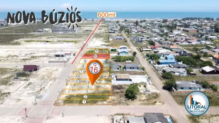Terrenos Parcelados em até 120x próximo ao mar