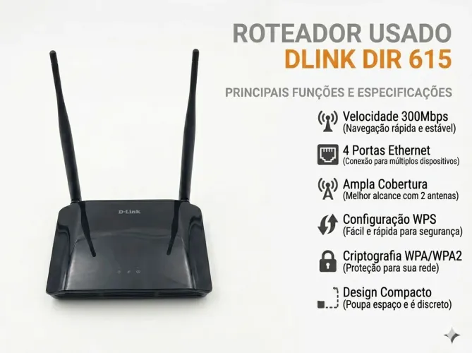 Roteador Repetidor D-Link Dir-615