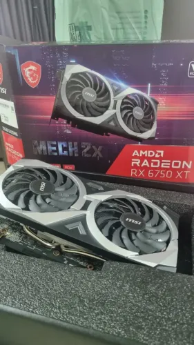 Placa De Vídeo RX 6750 XT Mech 2x 12G V1 Radeon, 12GB, GDDR6, Freesync, Dual Fan