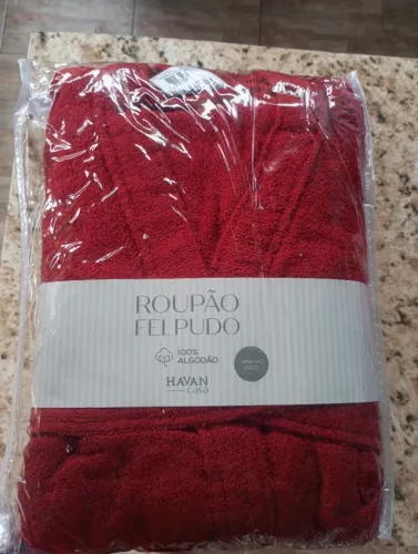 Roupão de banho felpudo (novo)
