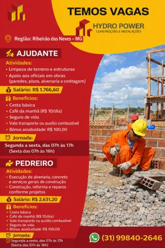 AJUDANTE E PEDREIRO